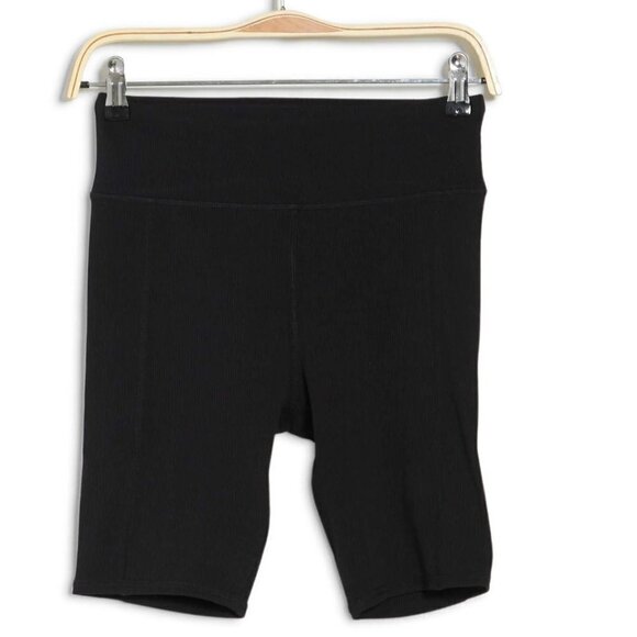 Threads 4 Thought Tessa Ribbed Bike Shorts Jet Black - Picture 3 of 3